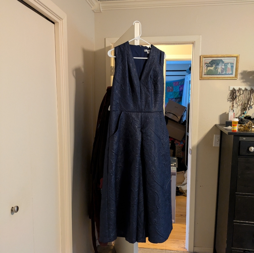 Kay Unger tea length jumpsuit